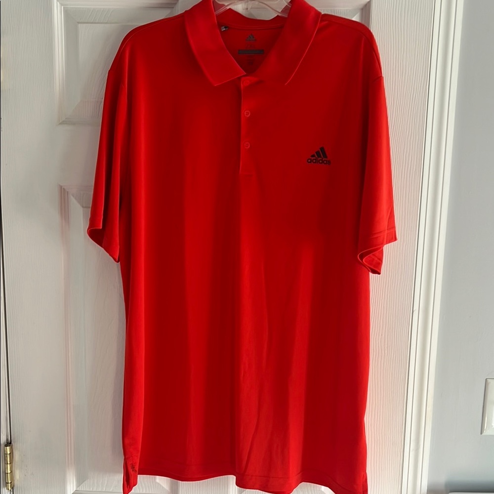 Adidas Golf Orange Polo Shirt